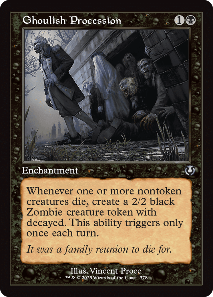 Ghoulish Procession (Retro Frame) (-378) [Innistrad Remastered]