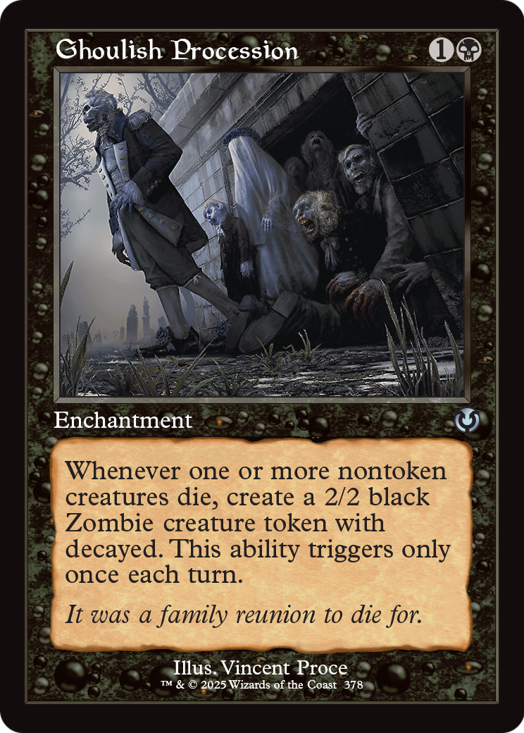Ghoulish Procession (Retro Frame) (-378) [Innistrad Remastered]