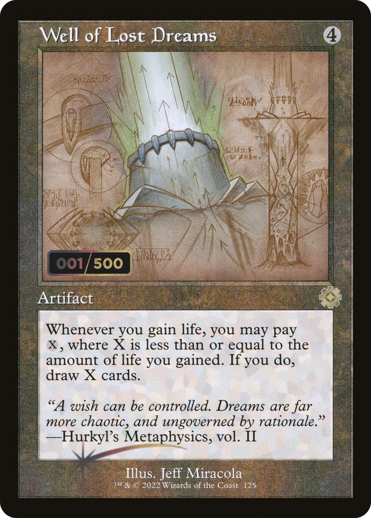 Well of Lost Dreams (Retro Schematic) (Serialized) [The Brothers' War Retro Artifacts]