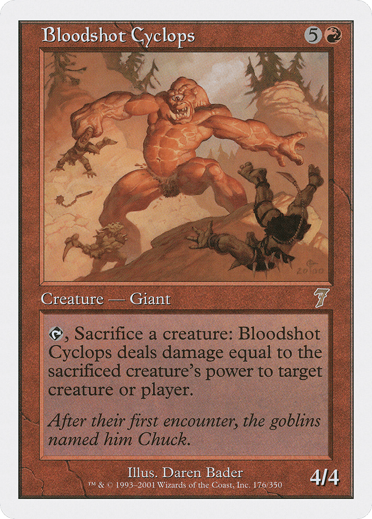 Bloodshot Cyclops (7ED-176) - Seventh Edition