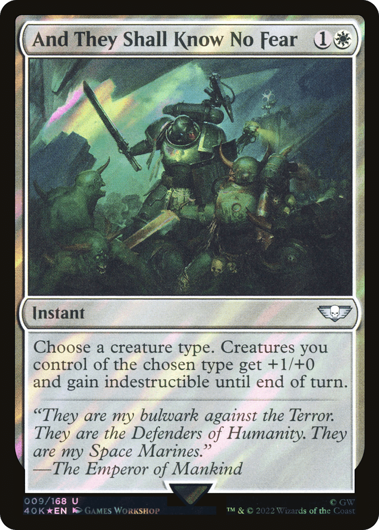 And They Shall Know No Fear (Surge Foil) [Warhammer 40,000]