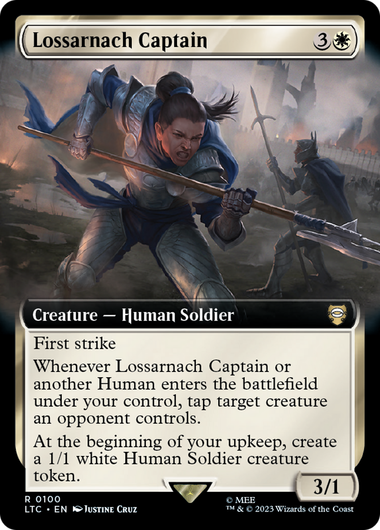 Lossarnach Captain (100) [Tales of Middle-earth Commander] : (Extended Art) Foil