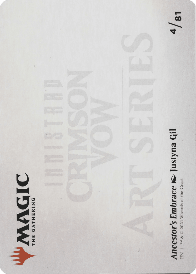 Ancestor's Embrace // Ancestor's Embrace (AVOW-004) - Crimson Vow Art Series (Borderless) Foil