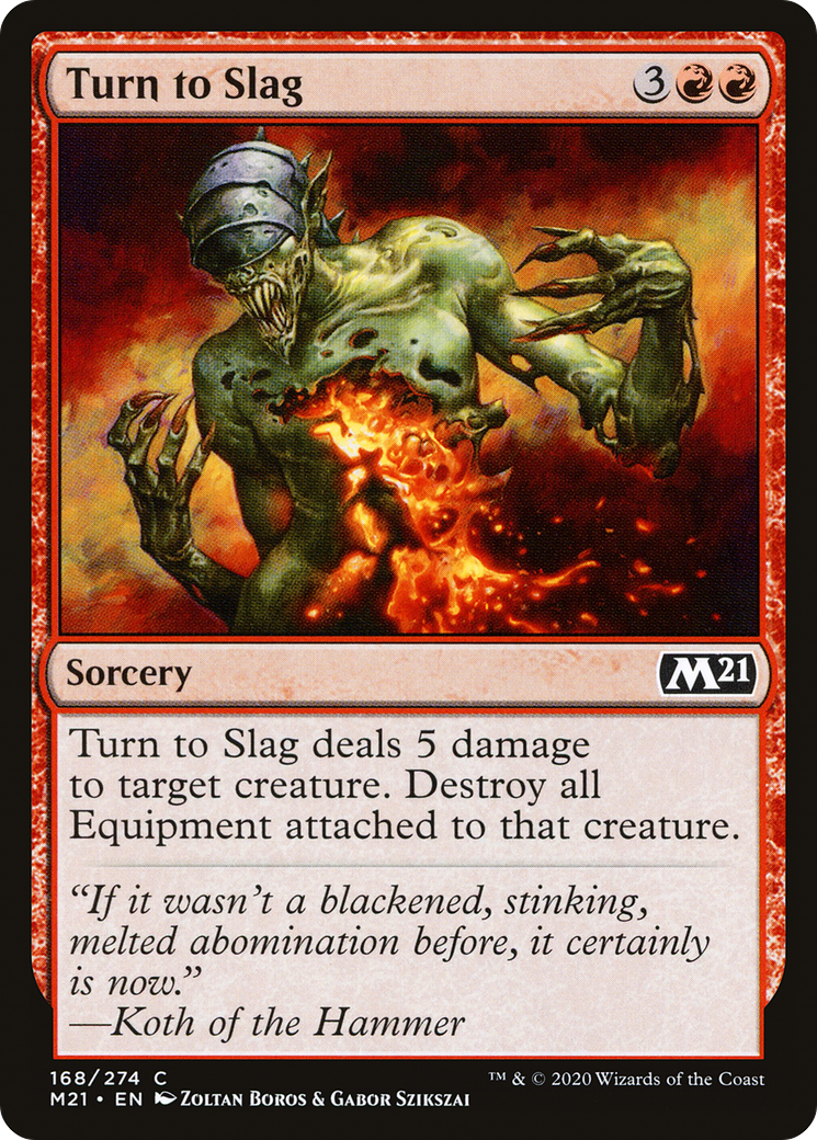 Turn to Slag [Core Set 2021] Foil