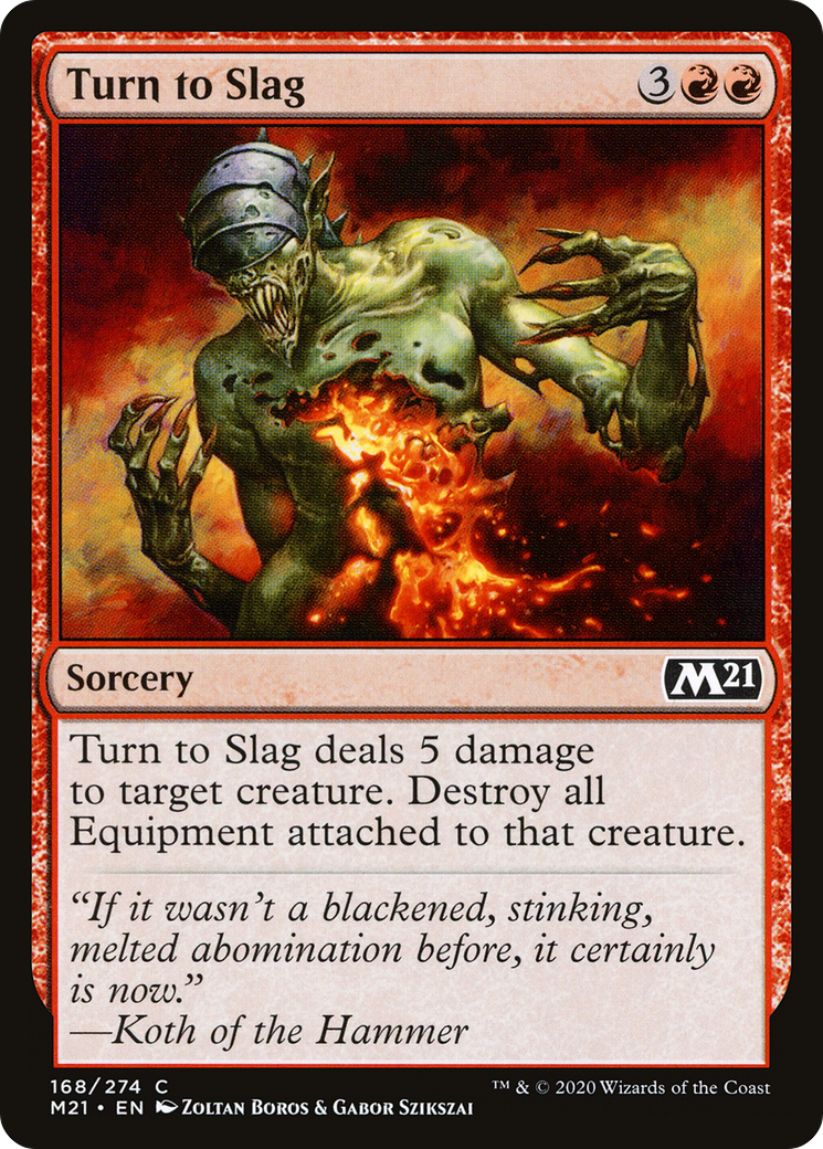 Turn to Slag [Core Set 2021] Foil