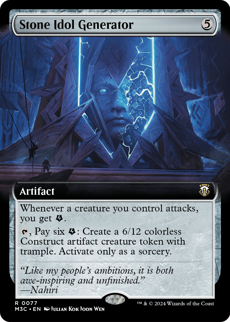 Stone Idol Generator (Extended Art) [Modern Horizons 3 Commander]
