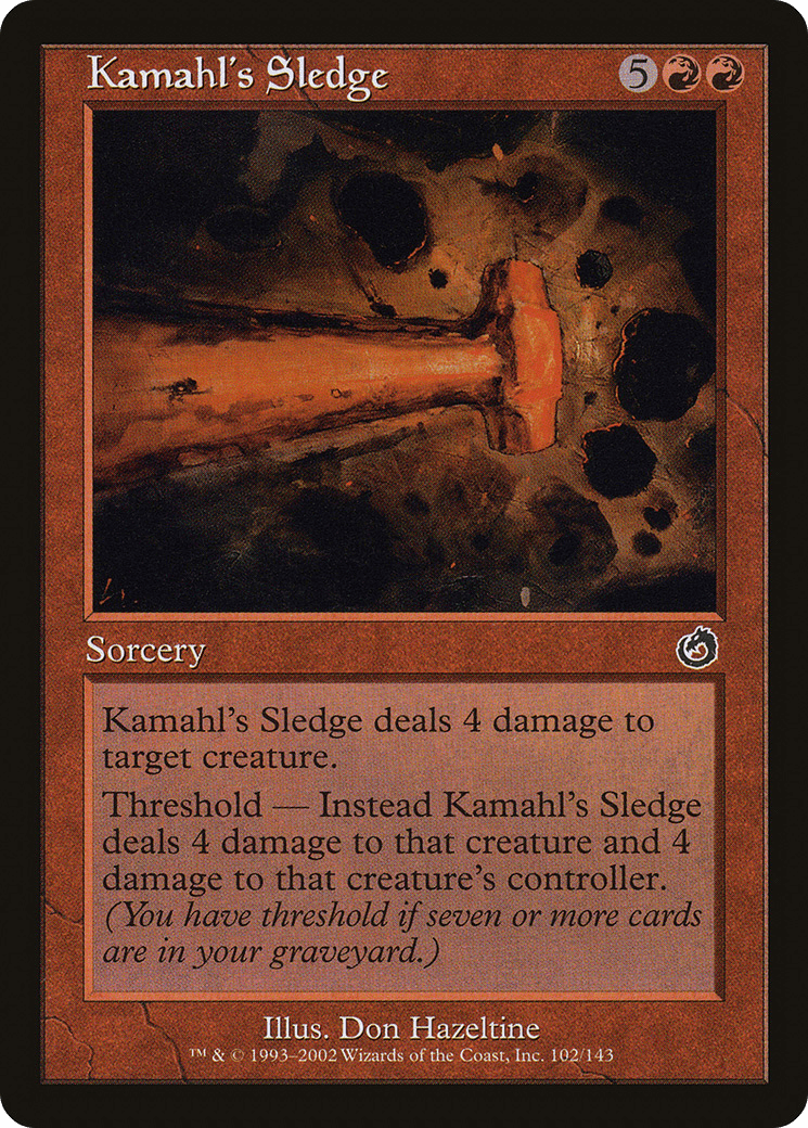 Kamahl's Sledge [Torment] Foil