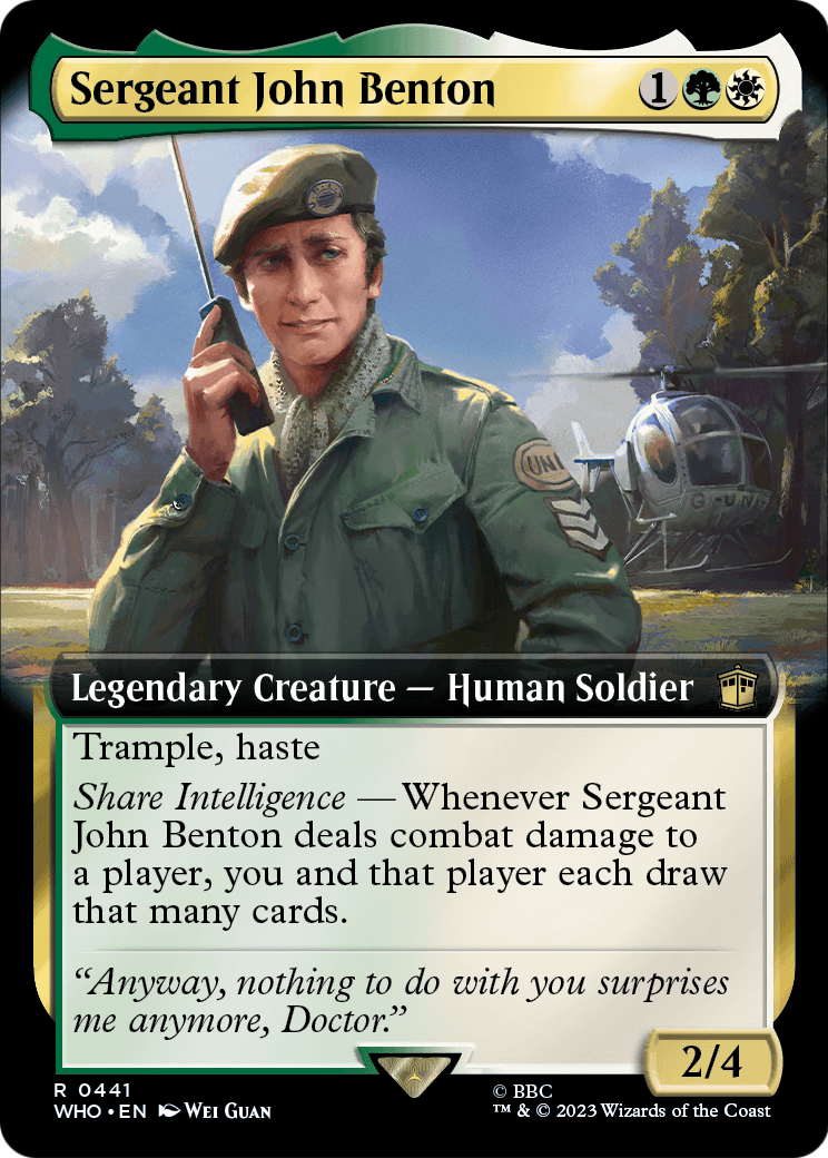 Sergeant John Benton (Extended Art) [Doctor Who] Foil