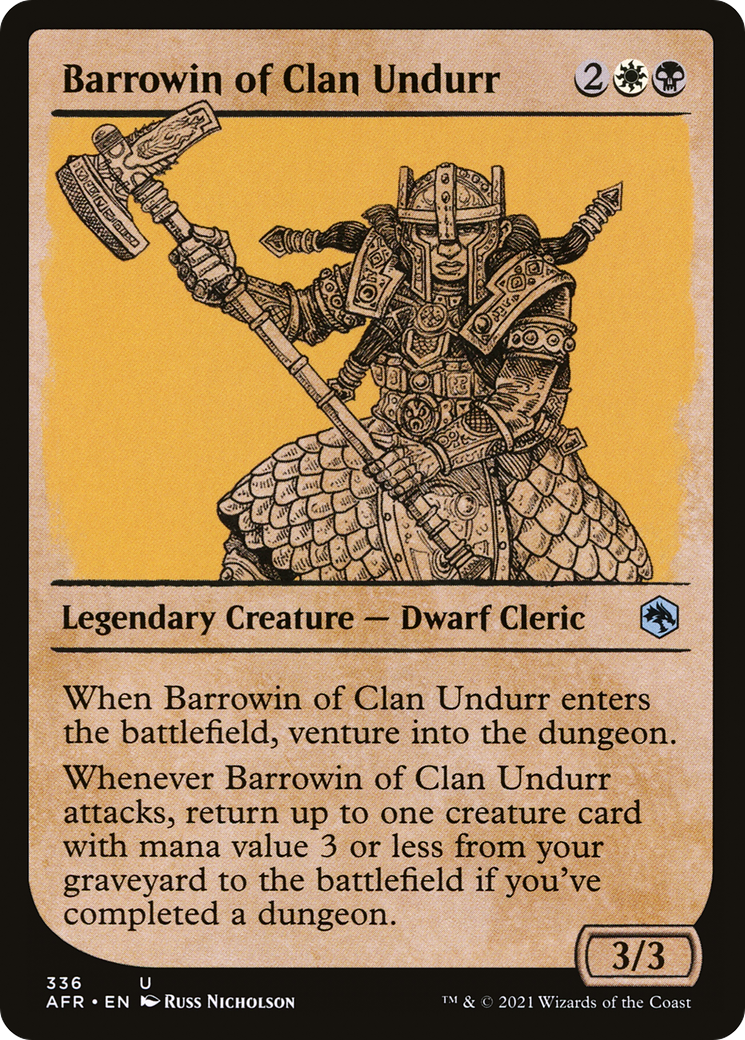 Barrowin of Clan Undurr (Showcase) [Dungeons & Dragons: Adventures in the Forgotten Realms] Foil