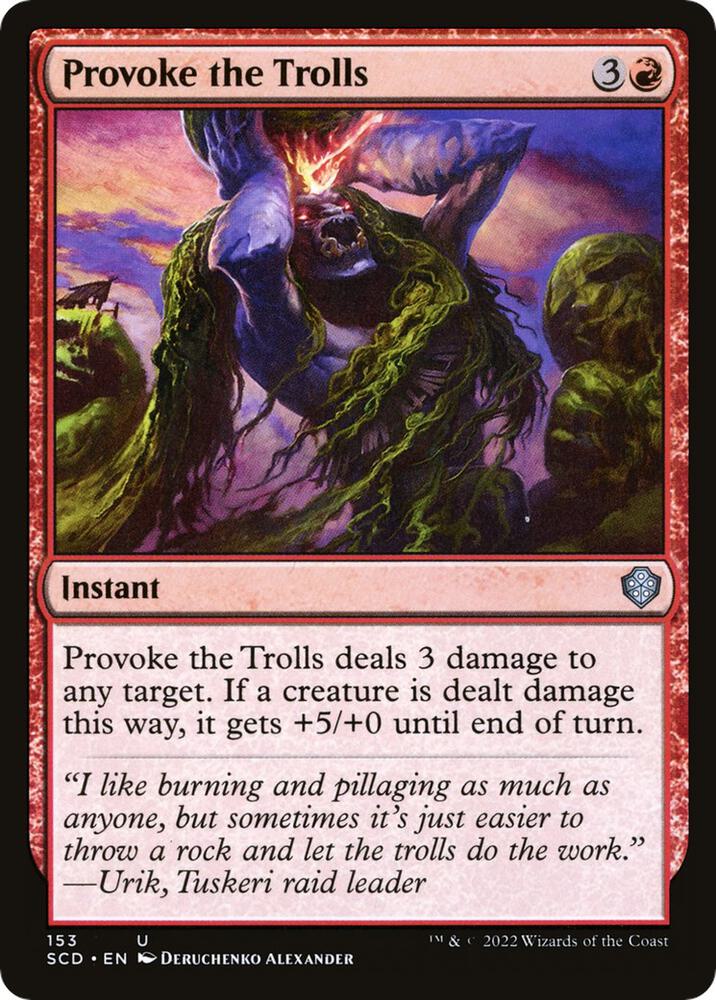 Provoke the Trolls 153/352 (Starter Commander Decks) 