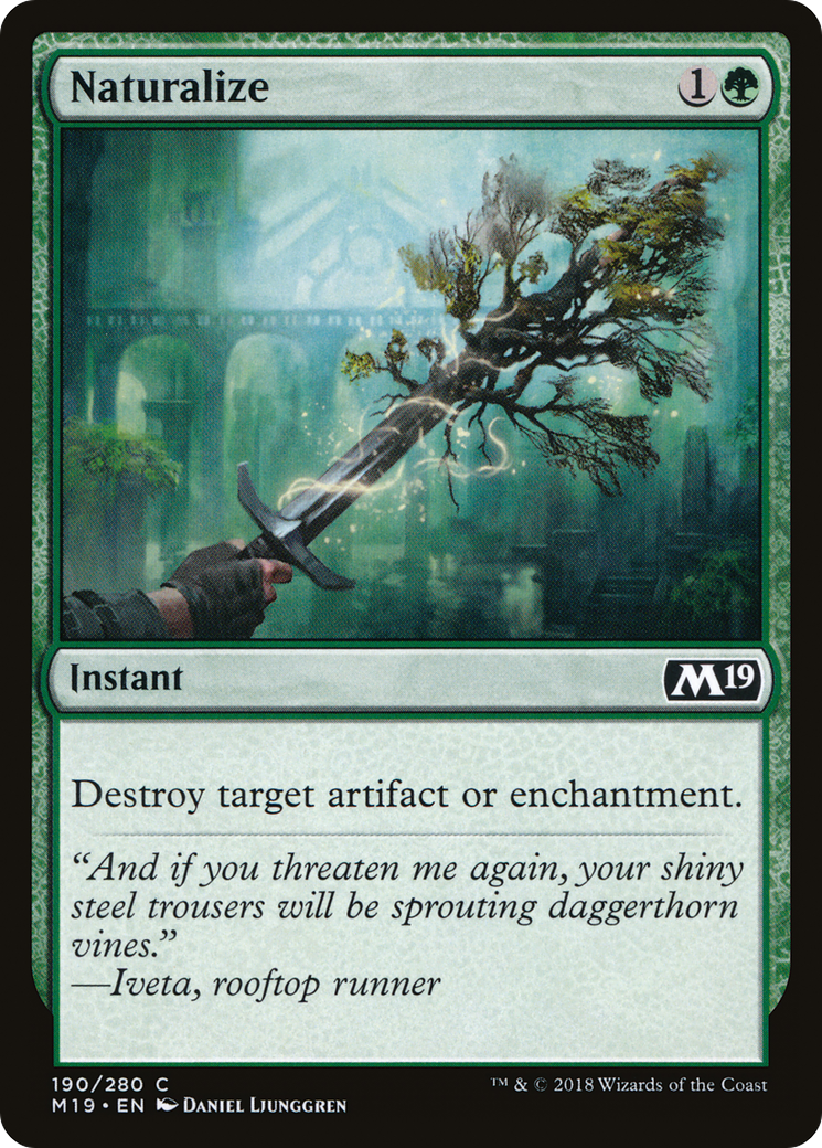 Naturalize [Core Set 2019] Foil