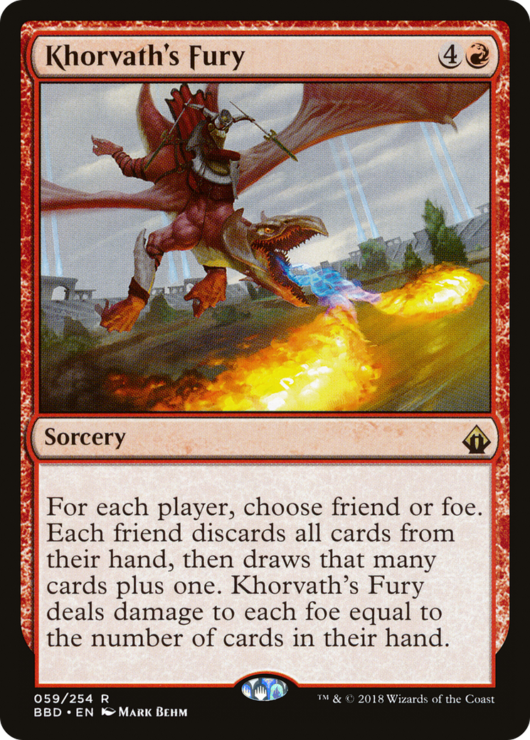 Khorvath's Fury [Battlebond] Foil