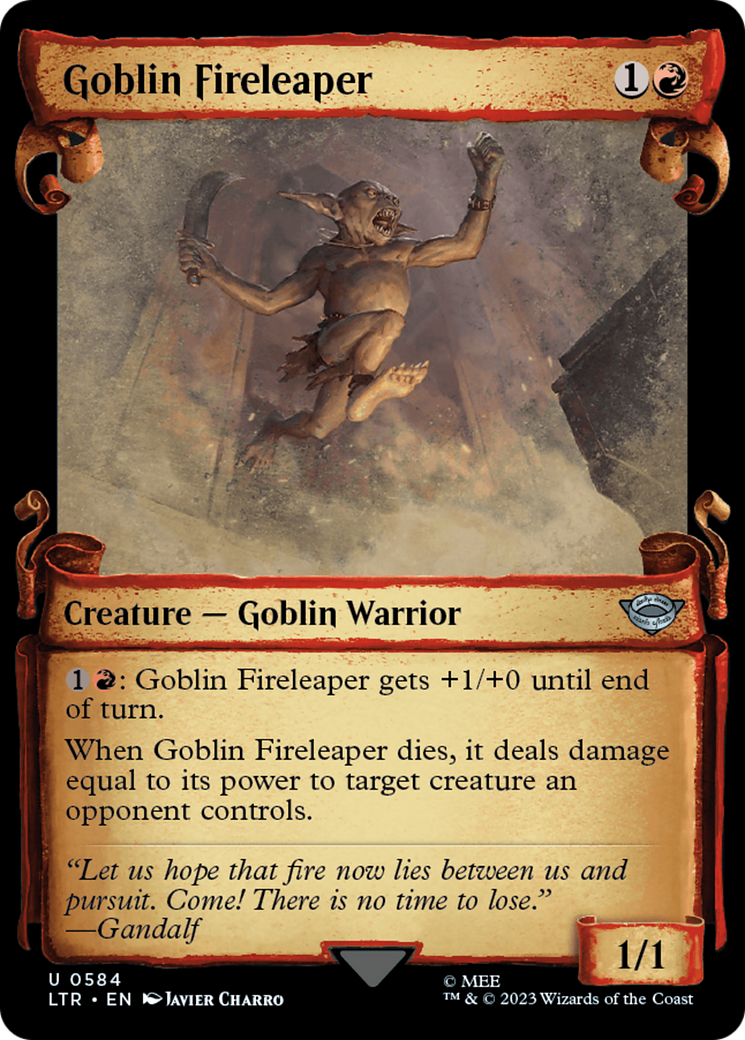 Goblin Fireleaper [The Lord of the Rings: Tales of Middle-Earth Showcase Scrolls] Foil