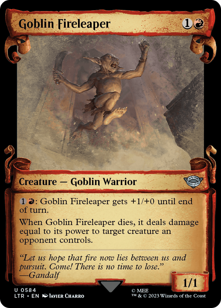 Goblin Fireleaper [The Lord of the Rings: Tales of Middle-Earth Showcase Scrolls] Foil