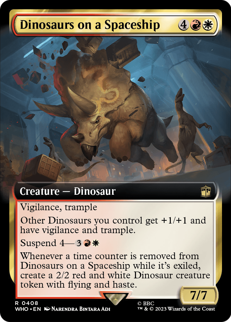 Dinosaurs on a Spaceship (Extended Art) [Doctor Who] Foil