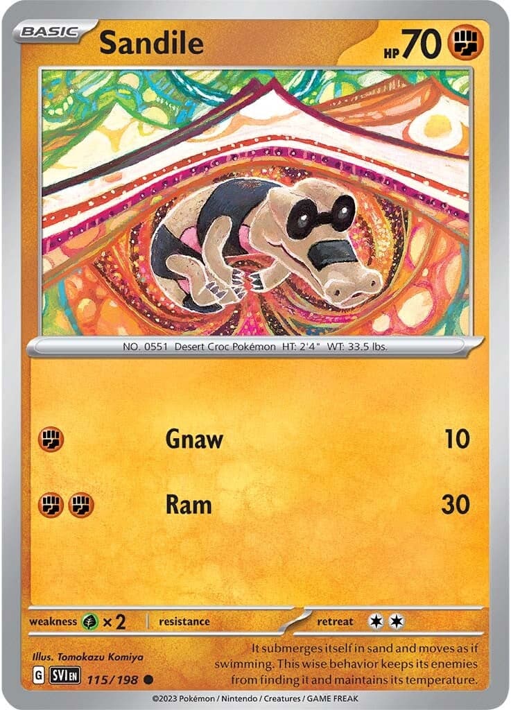 Sandile 115/198 - SV01 Scarlet & Violet Base Set