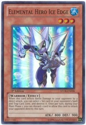 Elemental Hero Ice Edge [STOR-EN098] Super Rare