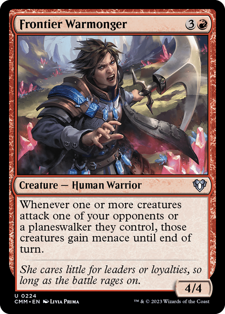 Frontier Warmonger [Commander Masters] Foil