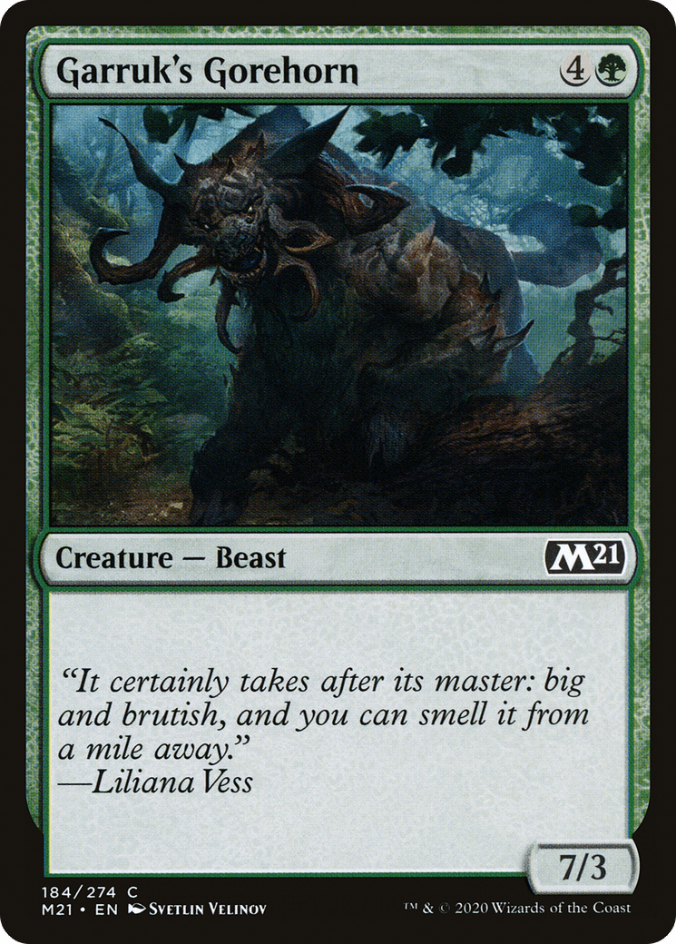 Garruk's Gorehorn [Core Set 2021] Foil