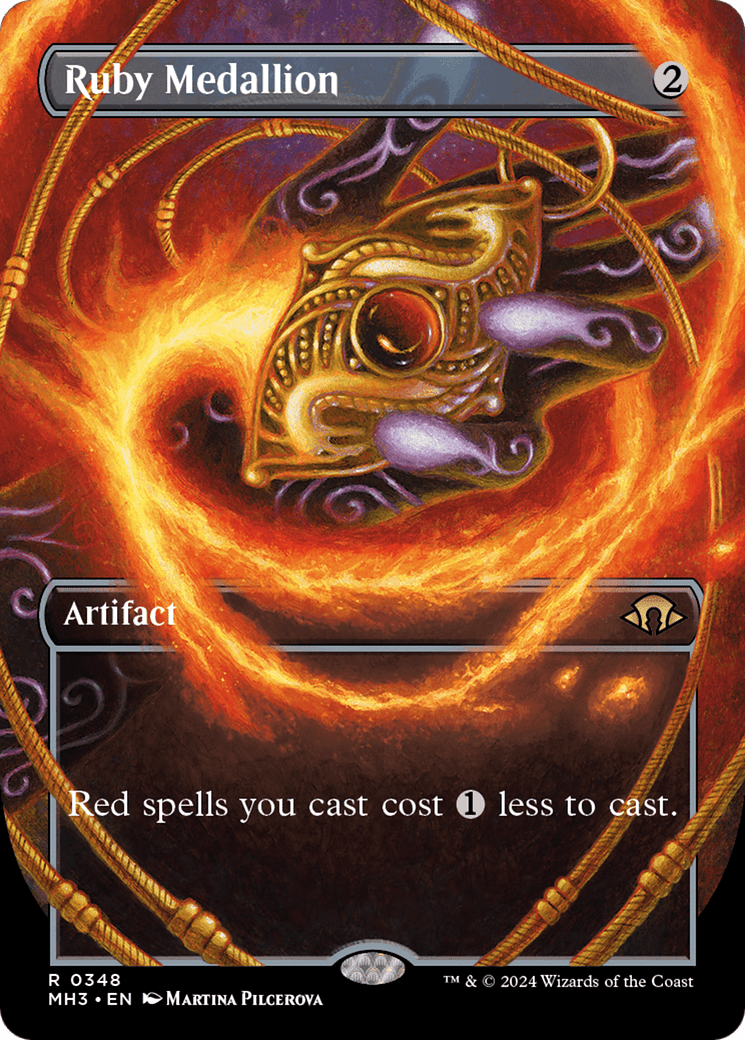 Ruby Medallion (Borderless) [Modern Horizons 3] Foil
