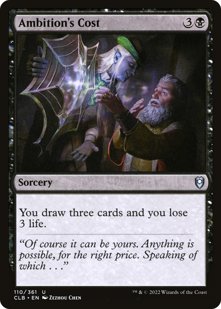 Ambition's Cost [Commander Legends: Battle for Baldur's Gate] Foil