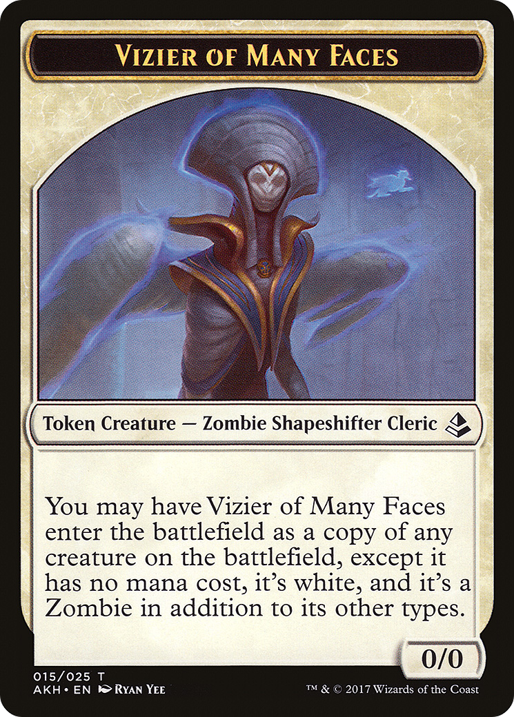 Vizier of Many Faces Token [Amonkhet Tokens] Foil