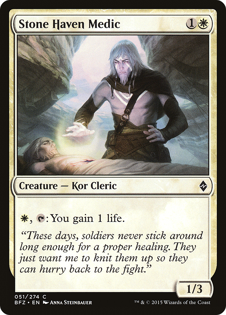 Stone Haven Medic [Battle for Zendikar] Foil