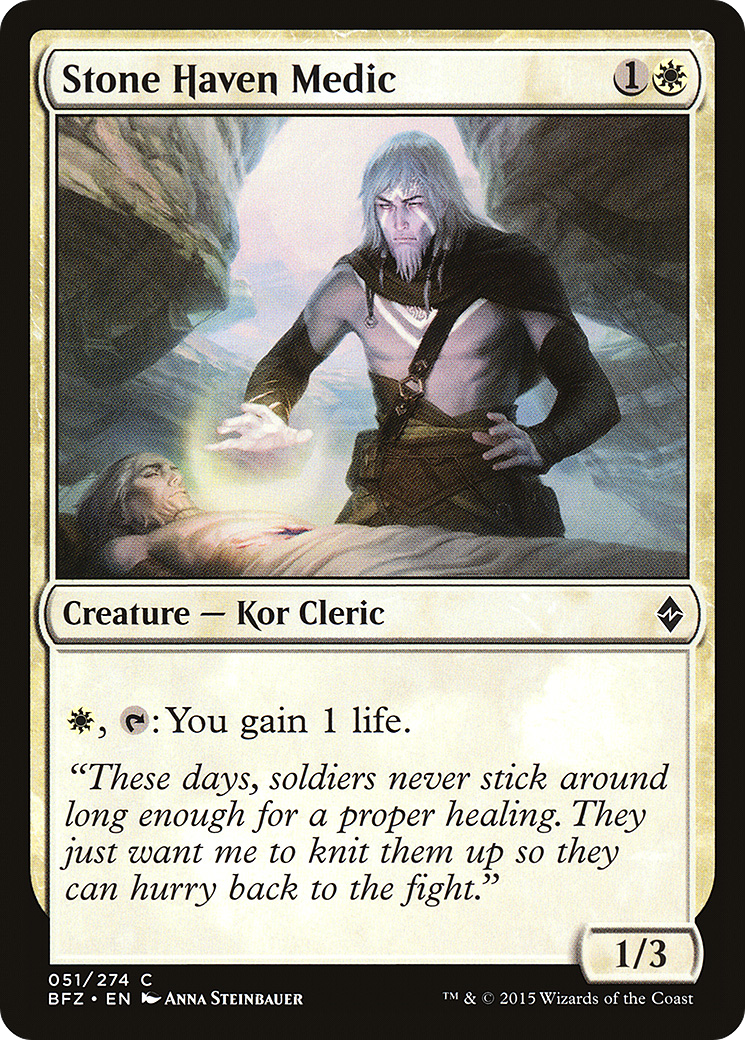 Stone Haven Medic [Battle for Zendikar] Foil