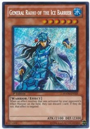 General Raiho of the Ice Barrier | Secret Rare (HA04-EN025) [Hidden Arsenal 4]