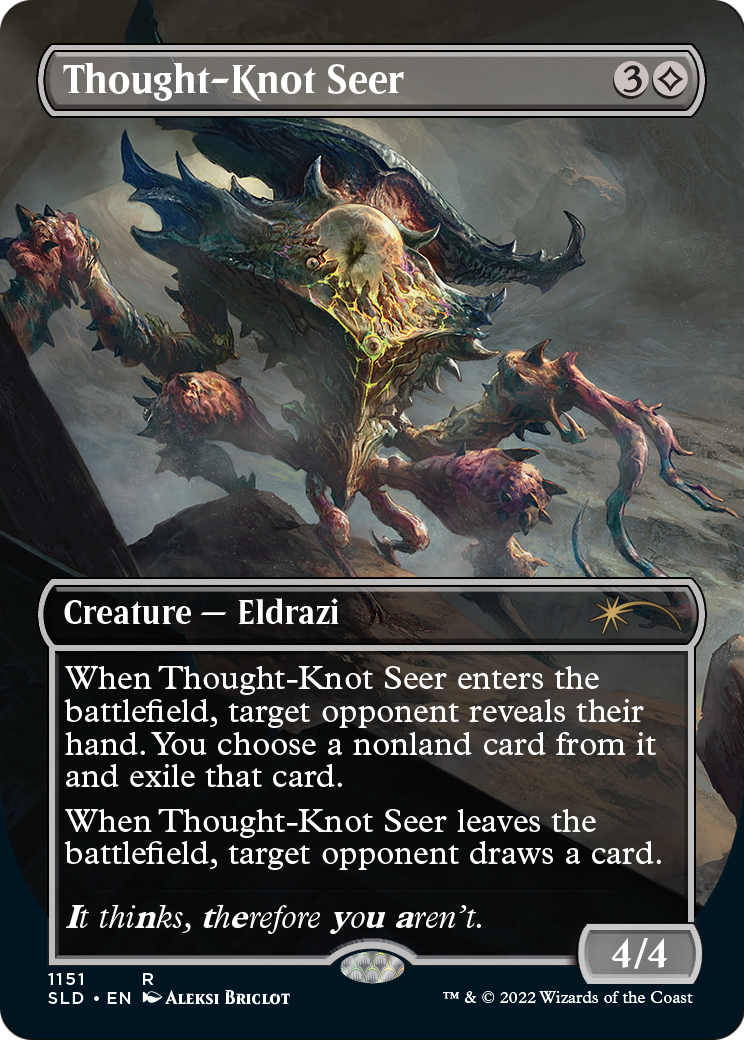Thought-Knot Seer (1151) (Borderless) [Secret Lair Drop Series] Foil