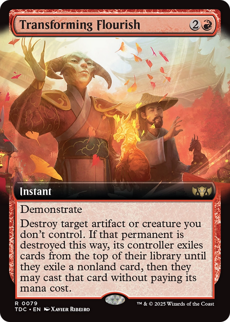 Transforming Flourish (Extended Art) (079) [Commander: Tarkir: Dragonstorm]