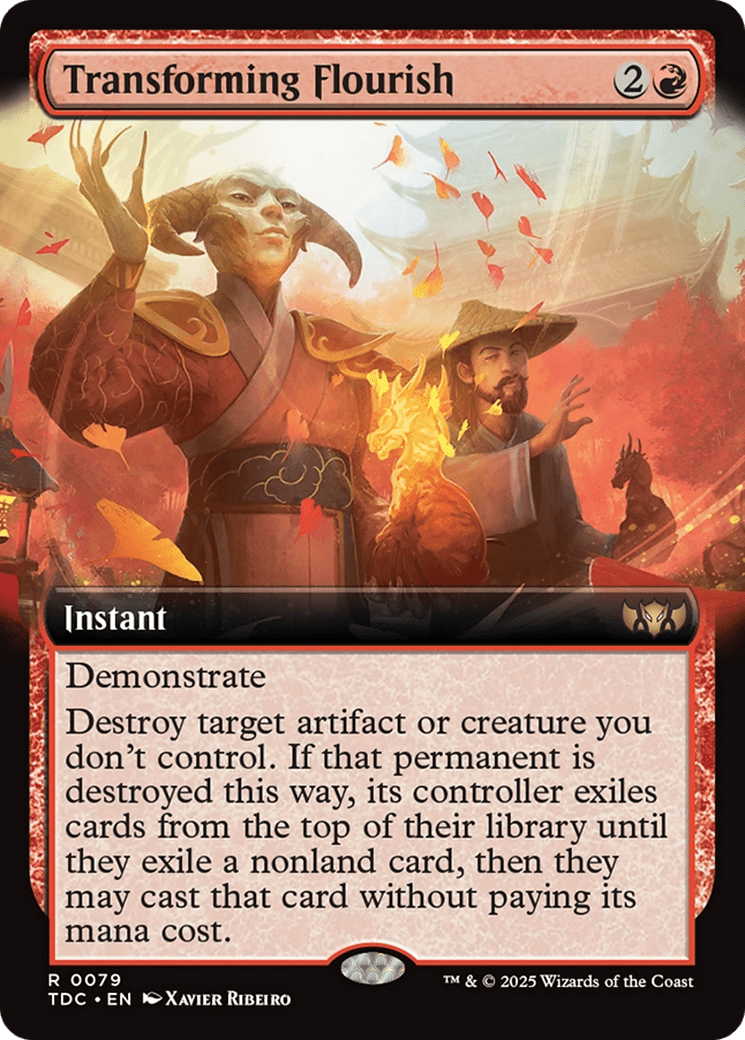 Transforming Flourish (Extended Art) (079) [Commander: Tarkir: Dragonstorm]