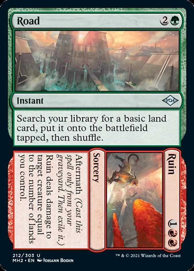 Road // Ruin [Modern Horizons 2] Foil