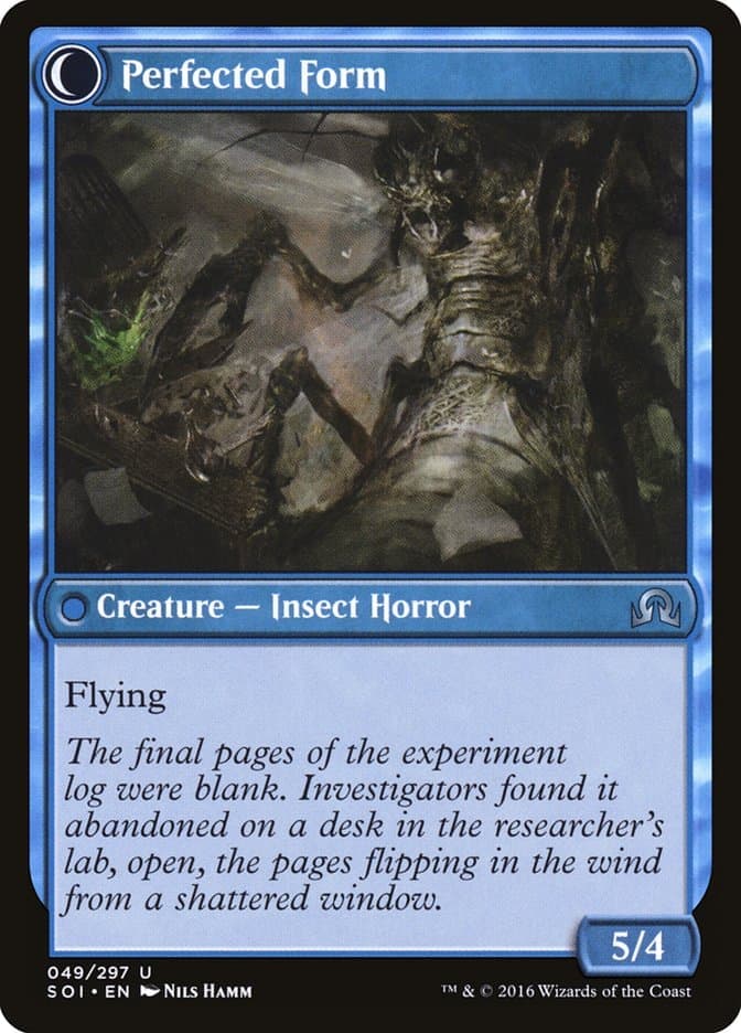 Aberrant Researcher // Perfected Form [Shadows over Innistrad] Foil