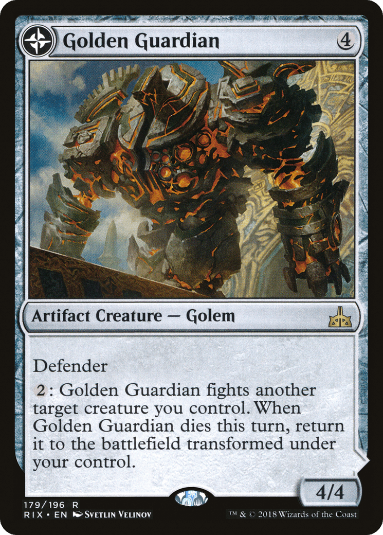Golden Guardian // Gold-Forge Garrison [Rivals of Ixalan] Foil