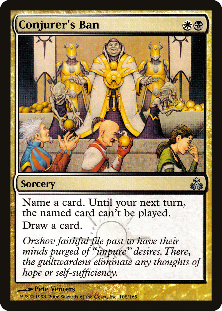 Conjurer's Ban [Guildpact] Foil