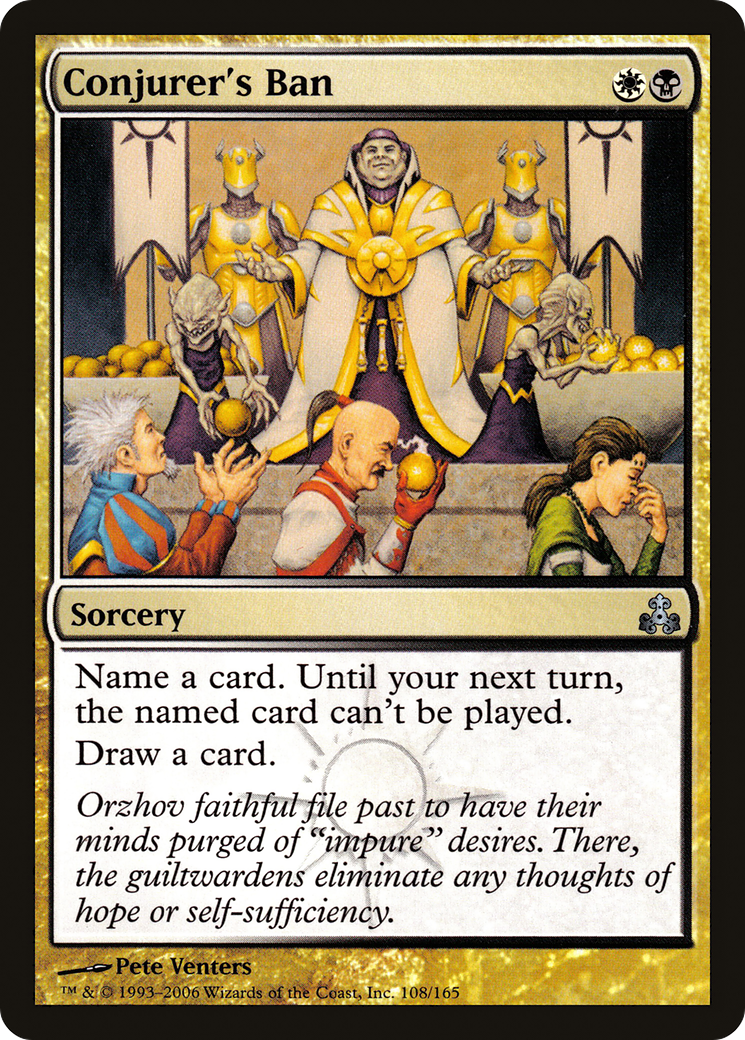 Conjurer's Ban [Guildpact] Foil