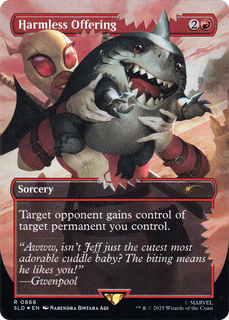 Harmless Offering (868) [Secret Lair Drop]  (Borderless) Foil