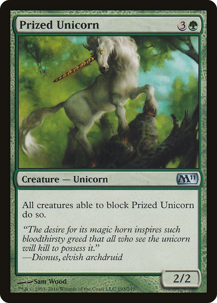 Prized Unicorn [Magic 2011] Foil