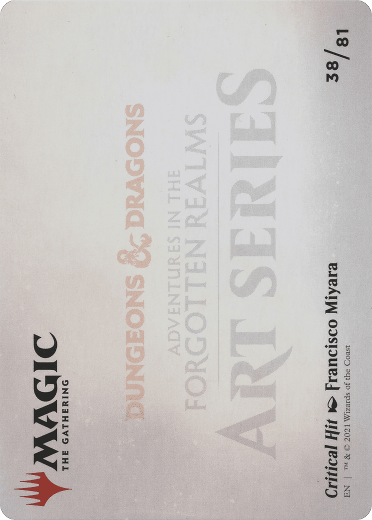 Critical Hit // Critical Hit (AAFR-038) - Adventures in the Forgotten Realms Art Series (Borderless) Foil