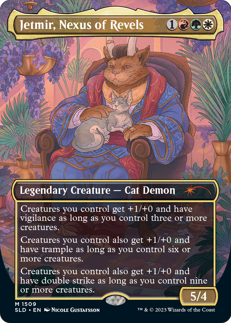 Jetmir, Nexus of Revels // Jetmir, Nexus of Revels (SLD-1509) - Secret Lair Drop (Borderless) Foil