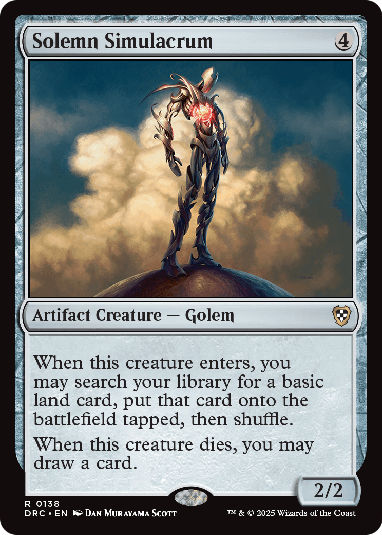 Solemn Simulacrum (-138) [Commander: Aetherdrift]