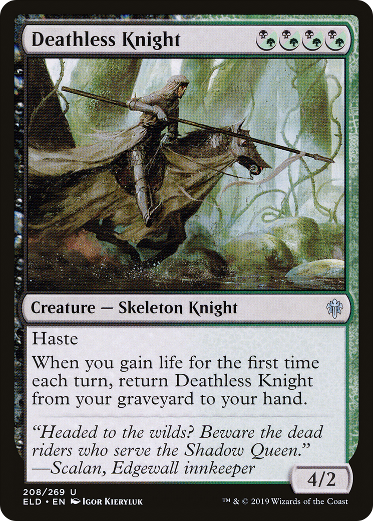 Deathless Knight [Throne of Eldraine] Foil