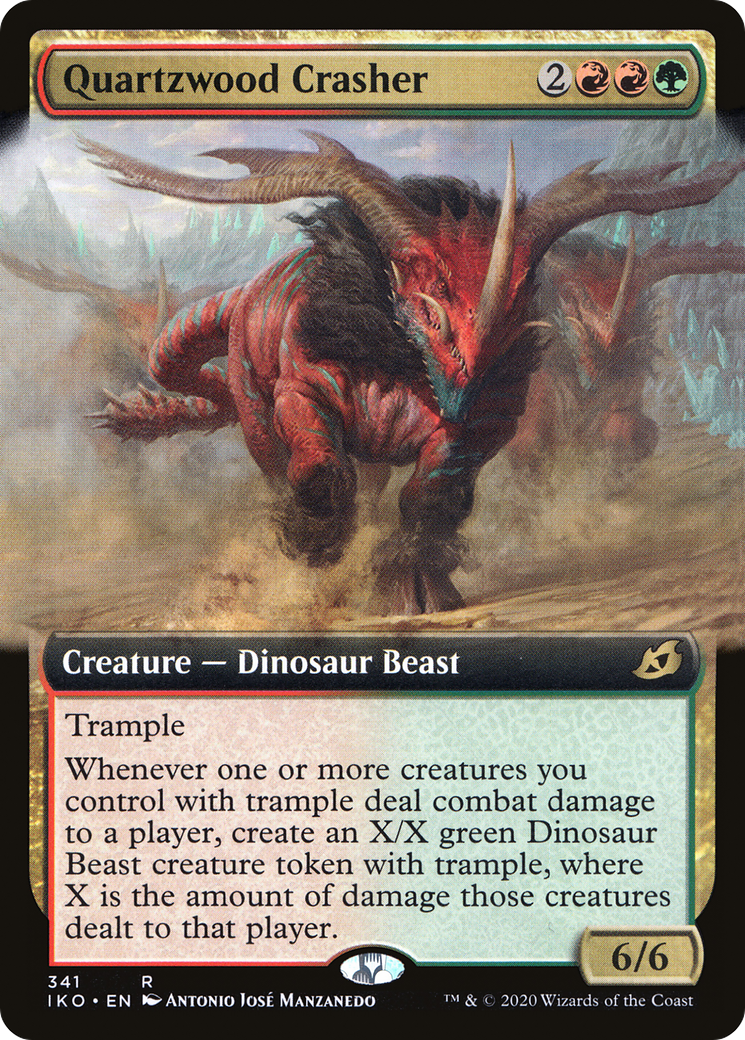 Quartzwood Crasher (Extended Art) [Ikoria: Lair of Behemoths] Foil