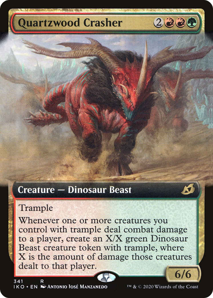 Quartzwood Crasher (Extended Art) [Ikoria: Lair of Behemoths] Foil