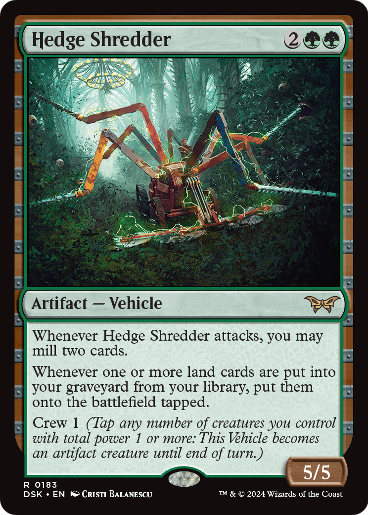 Hedge Shredder [Duskmourn: House of Horror] Foil