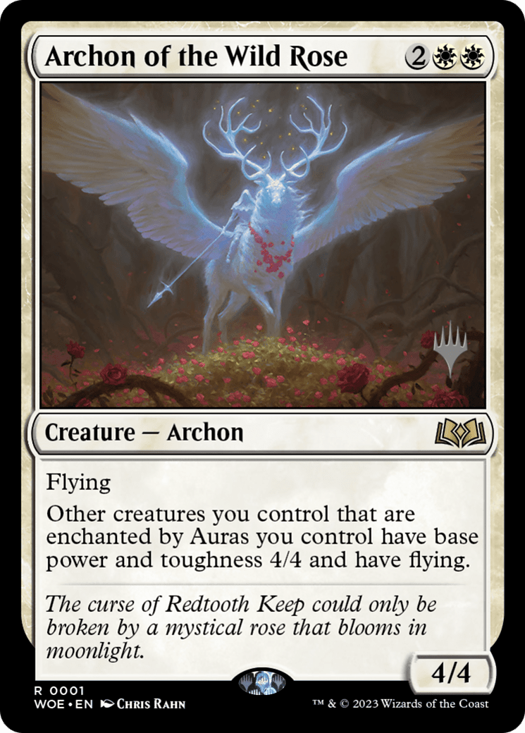 Archon of the Wild Rose (Promo Pack) [Wilds of Eldraine Promos] Foil