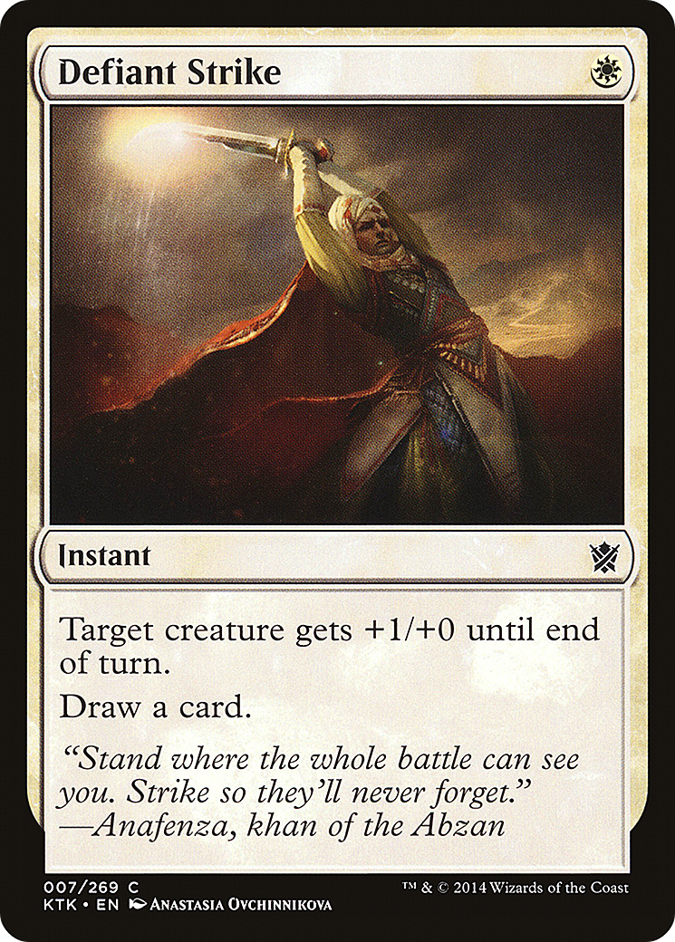 Defiant Strike [Khans of Tarkir] Foil