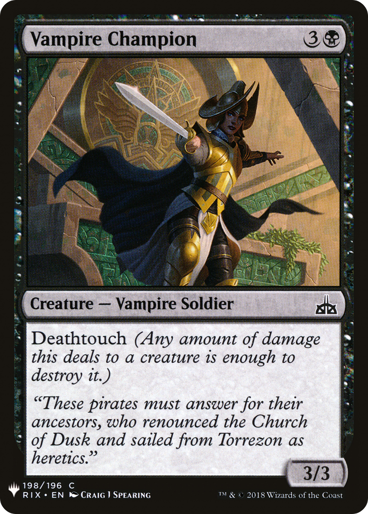 Vampire Champion |  (RIX-198) [The List]