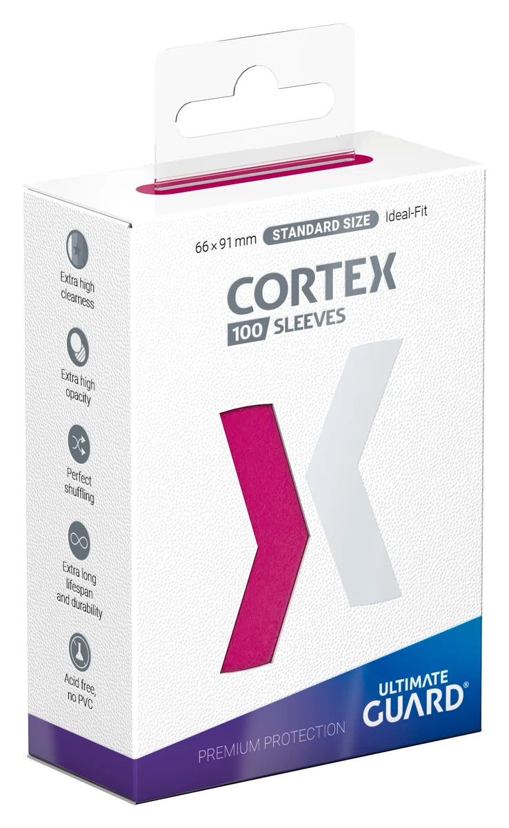 Ultimate Guard: Cortex | Standard Size Sleeves | 100ct | Pink (Glossy)